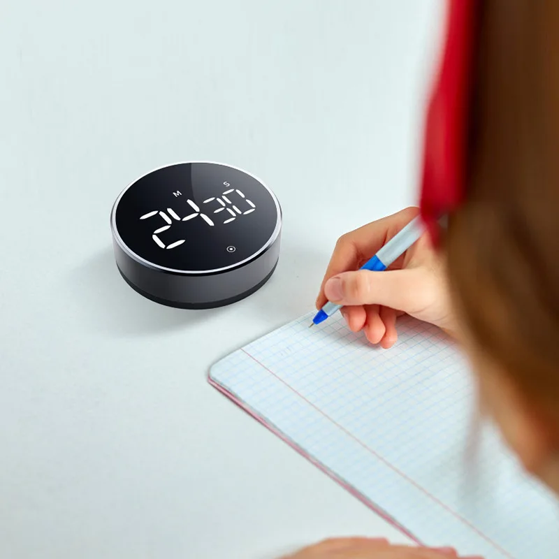 

Magnetic Kitchen Timer LED Digital Timer Manual Countdown Timer Alarm Clock Cooking Shower Study Fitness Stopwatch Time Master