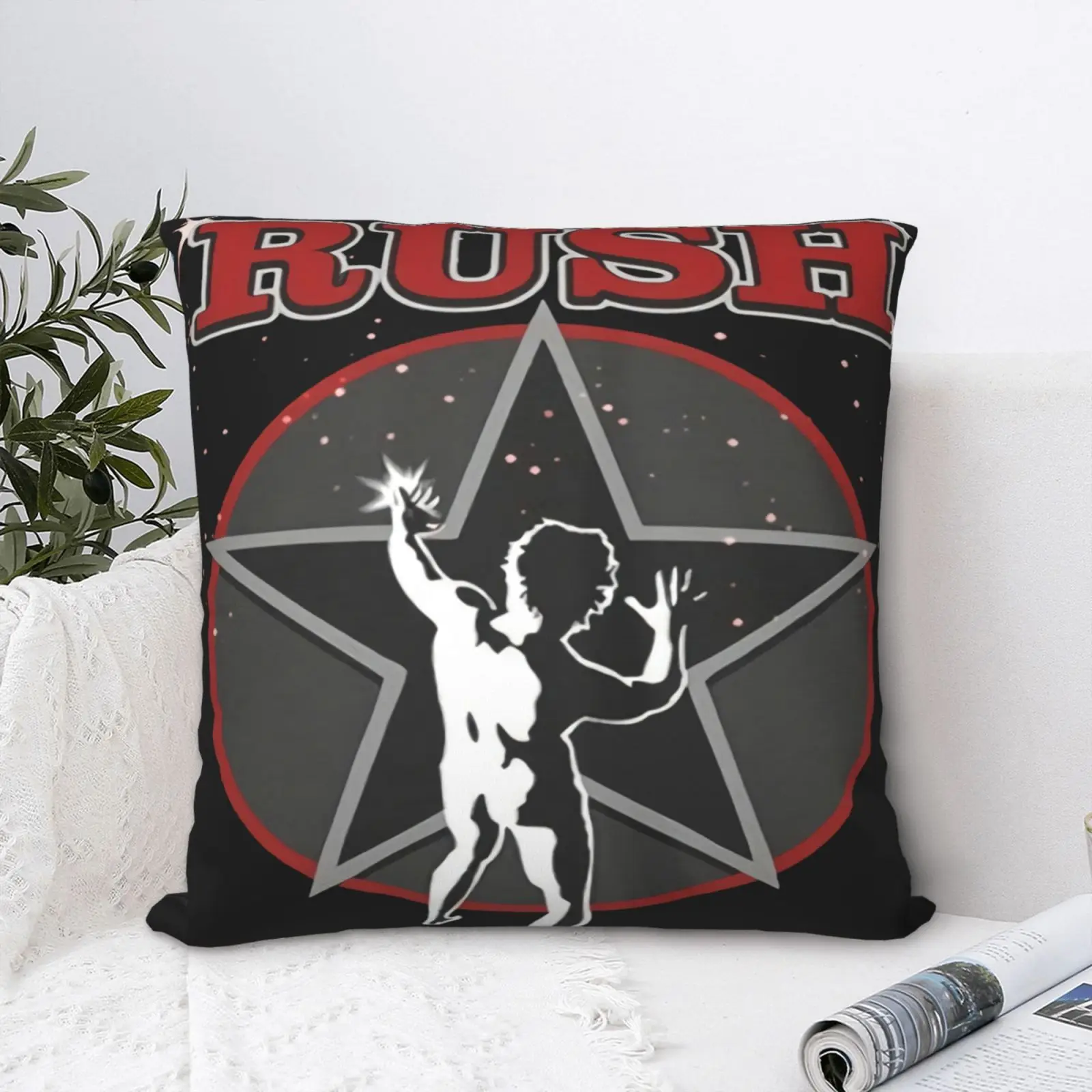 

2112 Официальный чехол для подушки Rush, декоративная подушка, чехол для подушки на молнии, винтажный декоративный чехол для диванной подушки