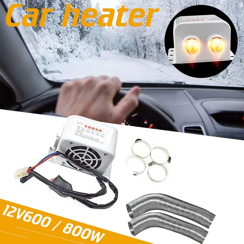 

V Car Heater 600W800W Car Glass Defroster Window Heater For Winter Auto Air Outlet 2 Warm Dryer In Car Interior Accessories