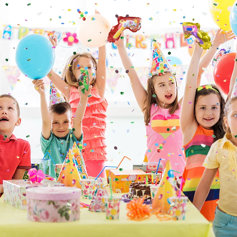 10 шт. свадебные конфетти фейерверки надувной пистолет фольгированные шары пушка