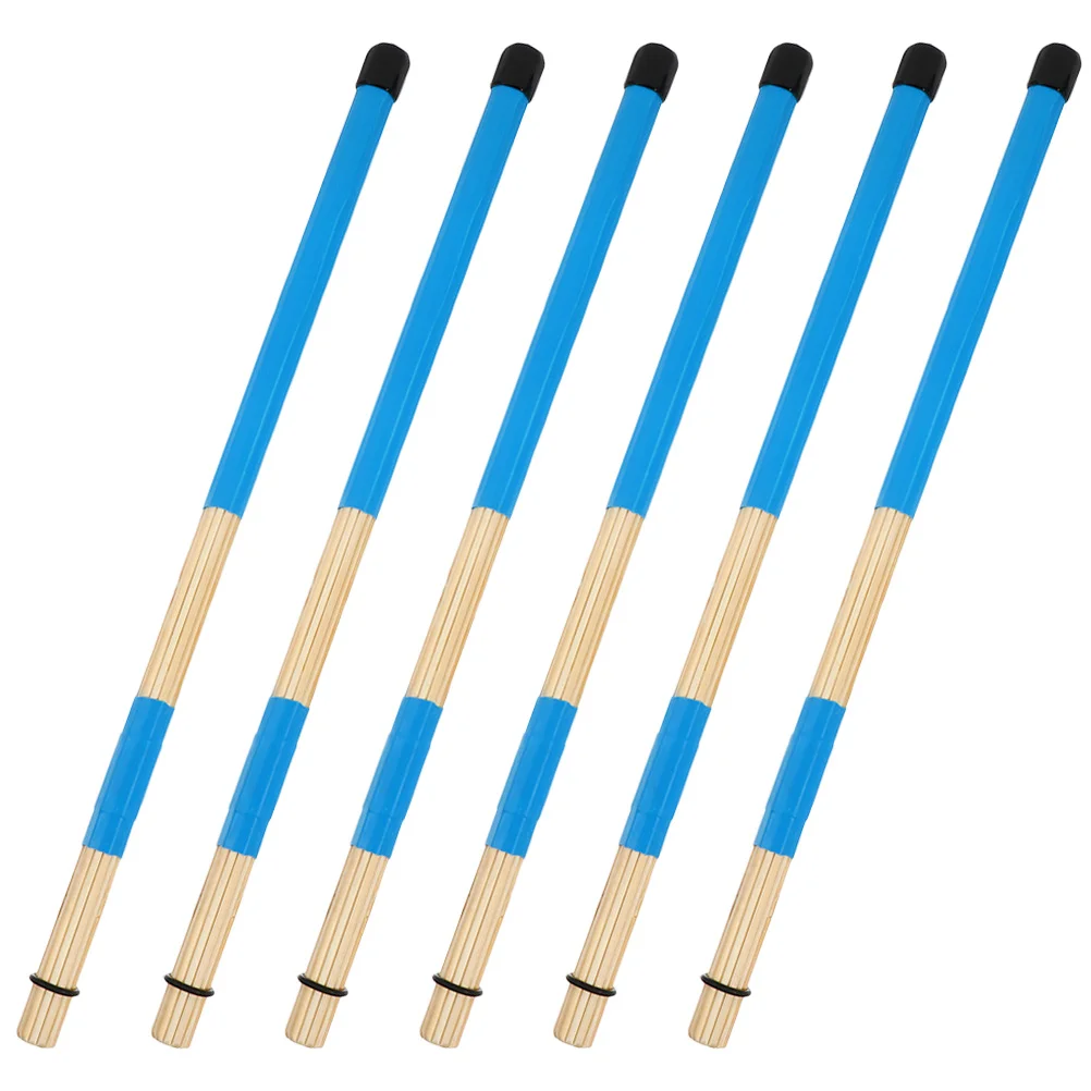 

3 Pairs Drum Brush Adults Performance Drumstick Wooden Students Instrument Bamboo Drumset Accessories Percussion