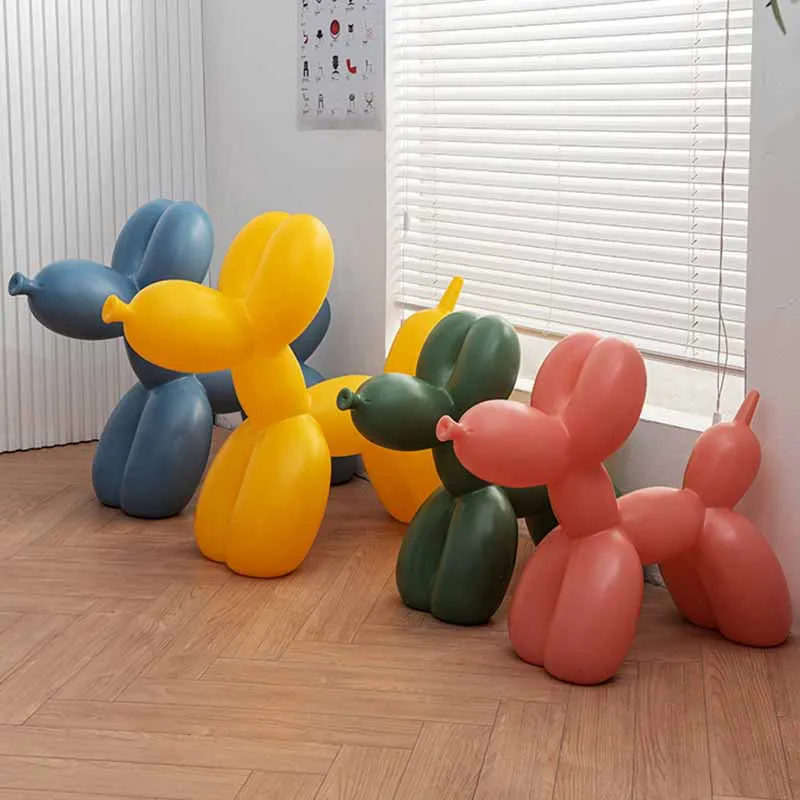 

Balloon Dog Figurines Interior Home Decor Nordic Modern Art Resin Animal Figurine Sculpture Statue Home Living Room Decoration