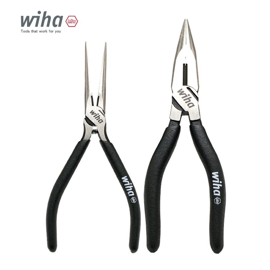 Германия Wiha 6-дюймовые плоскогубцы с длинным носом и кусачками для проволоки