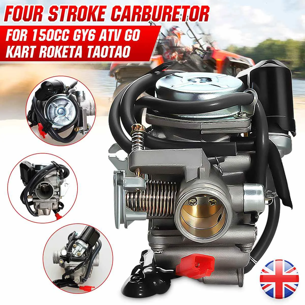 

Four Stroke Carburetor Auto Motorcycle Scooter Carb 110cc 125CC 150CC GY6 ATV Go Kart Roketa Taotao Bore 24mm For Yamaha