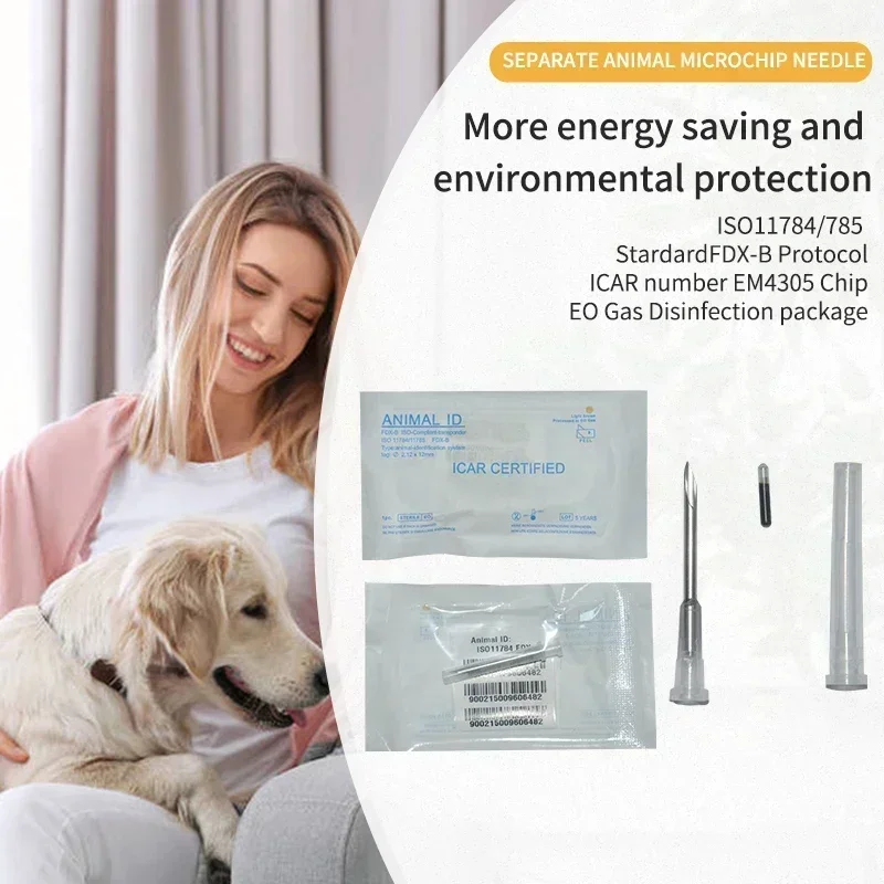 Шприц для микрочипа животных со стеклянной биркой EM4305 50 шт.