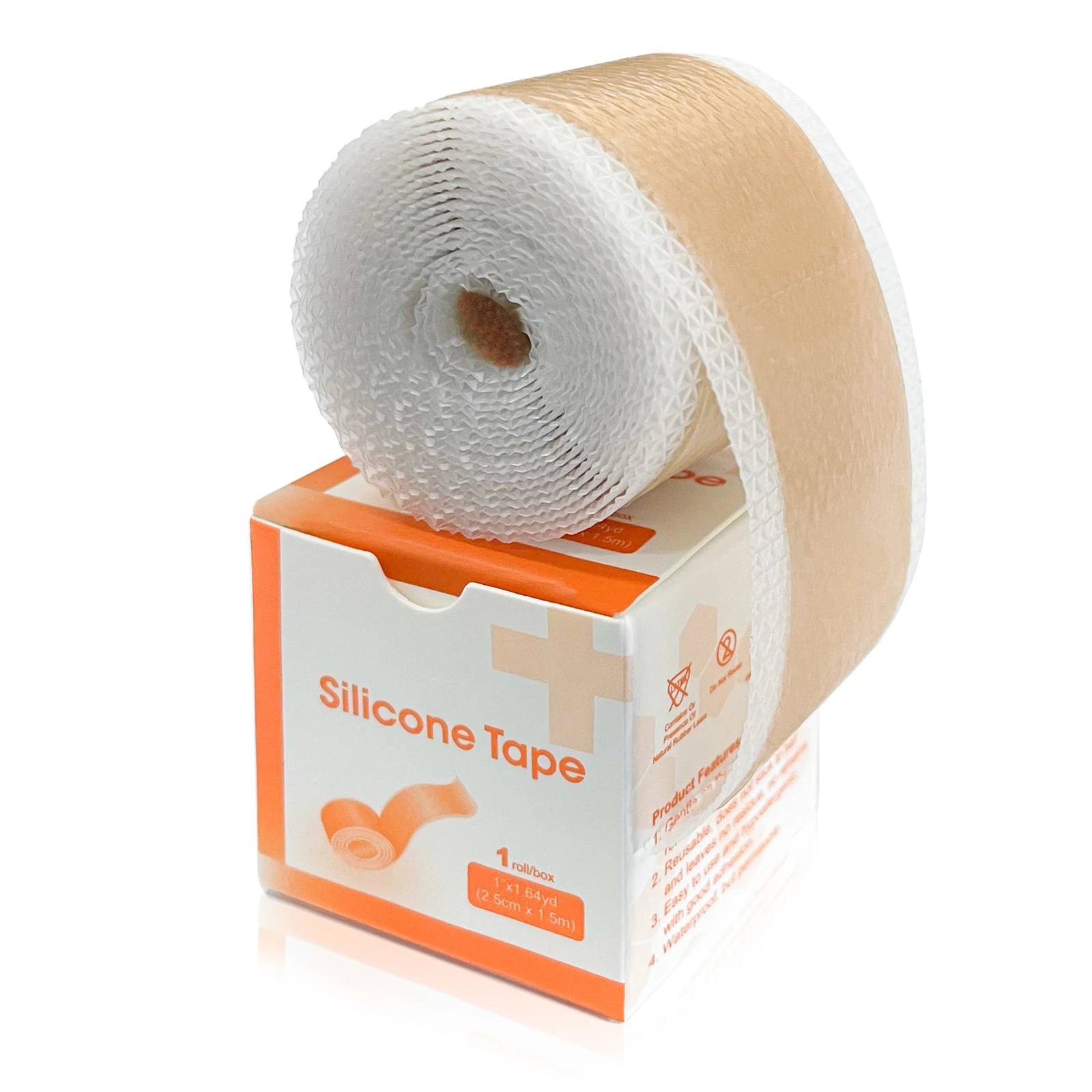 

10pcs1.6"x 60"/120"Silicone Scar Tape ,Skin Friendly Silicone Scar Removal for new and old Scars Treatment