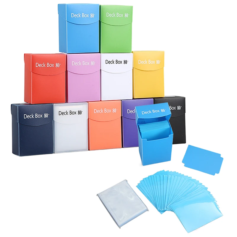 

Solid Colour Simple Frosted Card Slevee Card Film Collectible Gaming Card Storage Deck Box Board Game Card Organizer