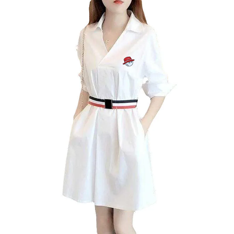 

Женское летнее платье для гольфа 2023 Новый стиль Высокое качество комплект Женская одежда для офиса платья