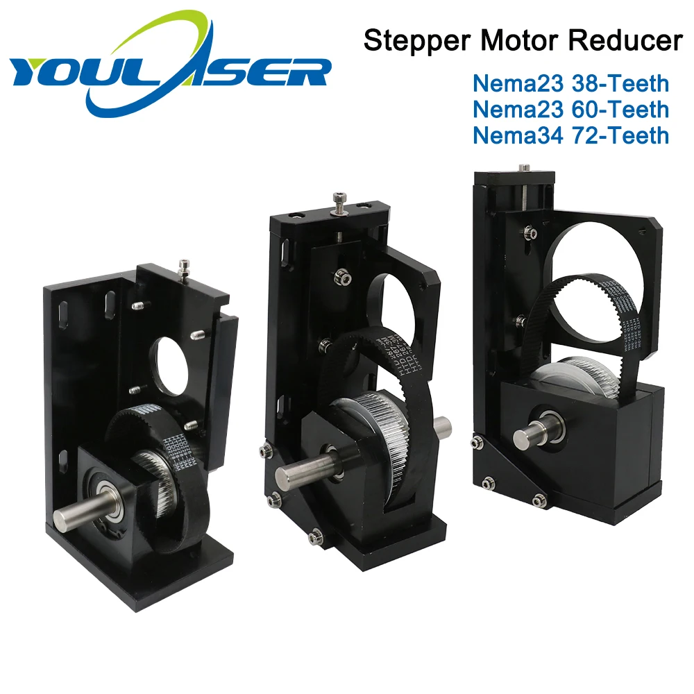Stepper Motor Reducer Nema23 38-Teeth/ Nema23 60-Teeth/ Nema34 72-Teeth for CO2 Laser Cutting and Engraving Machine