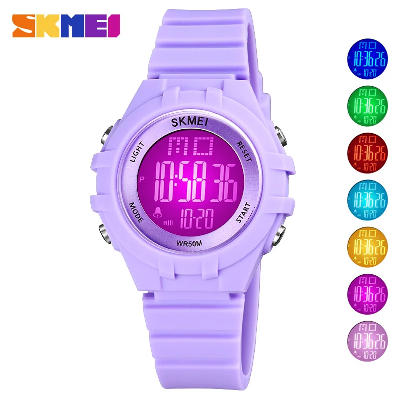 New Childres Watches Top Brand SKMEI Kids Watch Fashion Luminous Alarm Clock Girl And Boys Wrist Watch 50M Waterproof Hours