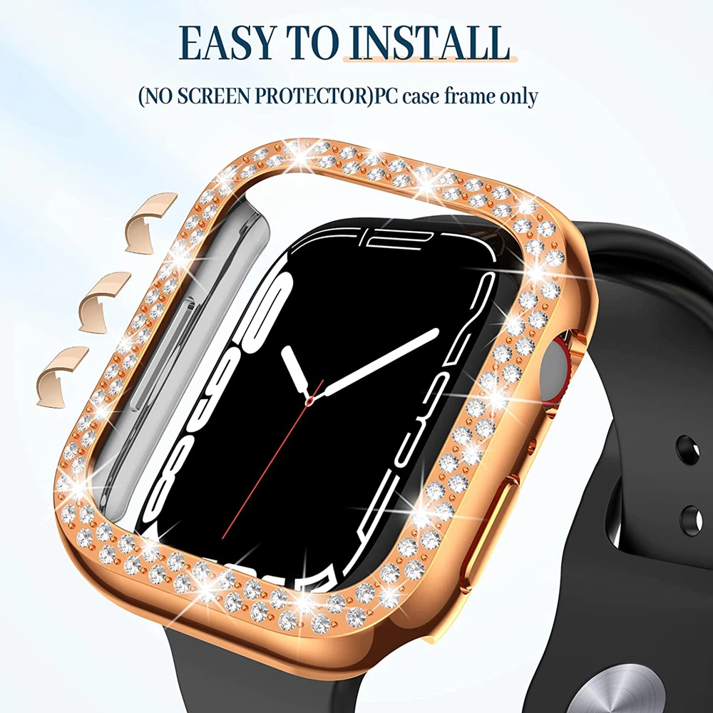 Чехол для apple watch Серия 7 6 5 4 SE 41 мм 40 45 44 без защиты экрана чехол iwatch бампер оболочка