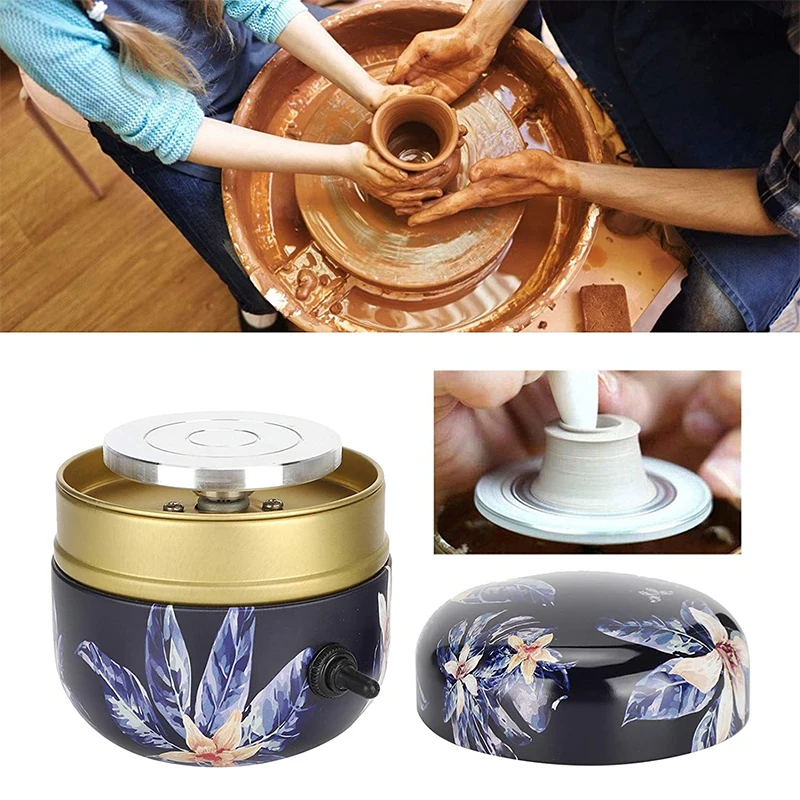 

DIY Mini Electric Pottery Machine Ceramic Casting Tool for Kid Beginner Handicrafts / School Teaching / Hobbies CE certification