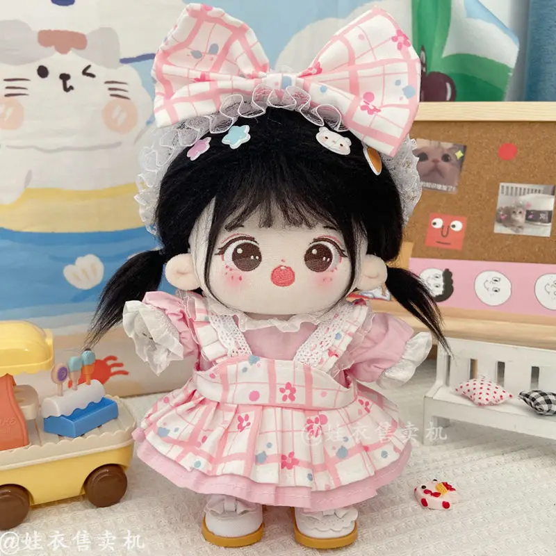 

20cm Cartoon Cute Cotton Dolls Clothing Cosplay Plush Toy Dress Up Dress Packet Hair accessories Accessories Clothing Sets Gift