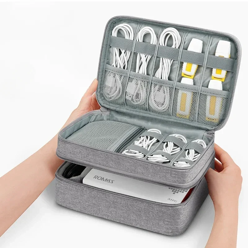 Коробка для хранения наушников большой емкости сумка кабеля передачи данных