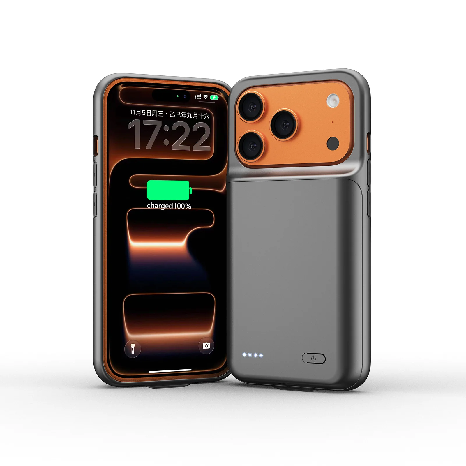 Фото Чехол-зарядное устройство для iPhone 17 Air 16 15 14 Plus 13 12 Pro Max Mini Power Bank для iPhone 11, чехол для аккумулятора, портативный №1