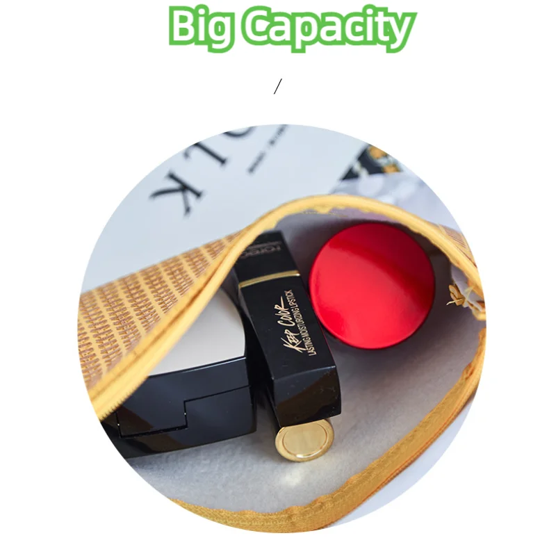 New Outdoor Portable Multi-function Zipper Storage Bag Lipstick Envelope Data Cable Mobile Coin Purse Small Brush Bag Makeup Bag