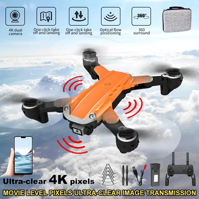 New Drone HD 4k Profesional Optical Flow Localization Dual Cameras Avoidance WIFI FPV Aerial UAV Aviation Model Toys for Boys