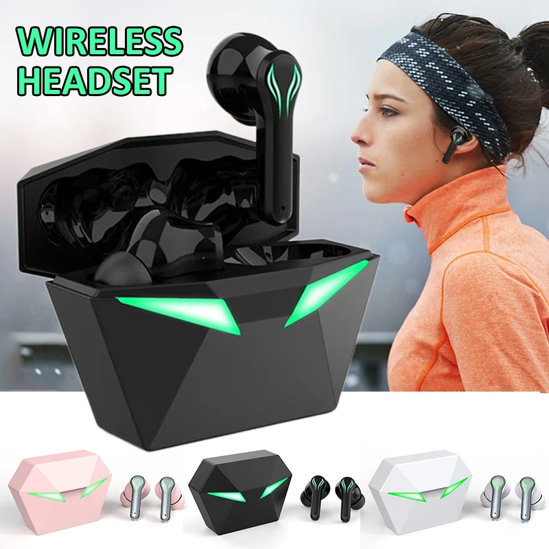 

Wireless Bluetooth-compatible Headphone Portable Earbuds In-ear Low Delay Sports Earphone With Noise Reduction Microphone