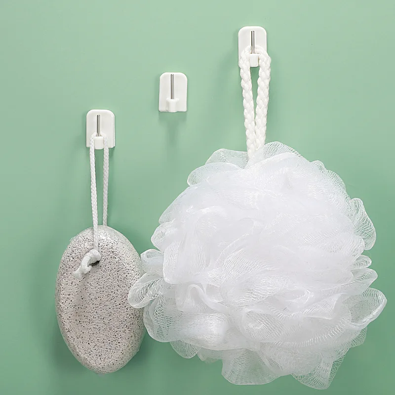 10 шт./упаковка губка для душа с двумя маленькими крючками