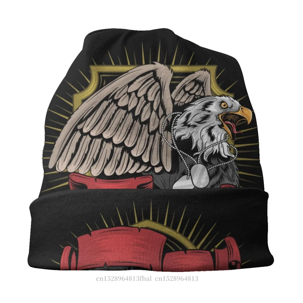 Шапочки шапки с орлом американские художественные зимняя теплая шапочка |