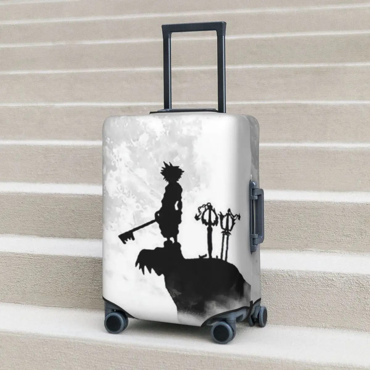 

Kingdom Hearts Suitcase Cover Shadow Flight Cruise Trip Useful Luggage Case Protection