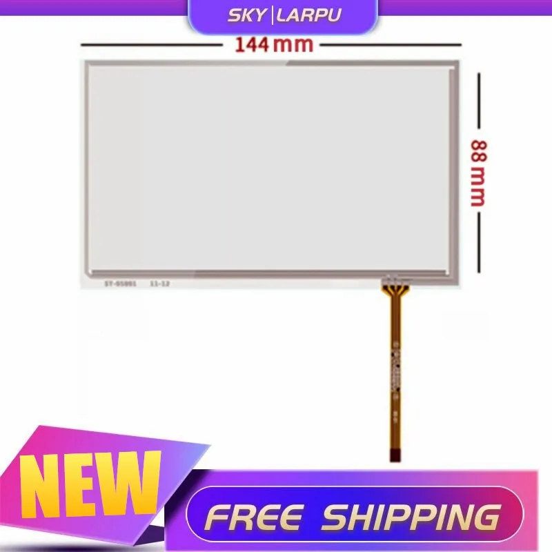 

5 Pcs 5.8''Inch Touchscreen 144mm*88mm 4 Wire For Benz CAR GPS Navigation Soft Resistive Touch Digitizer Panel Free Shipping