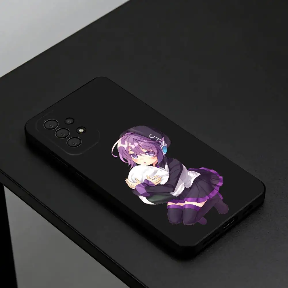 Фото Милый чехол Uta Utane для Samsung S26, S25, S24, S23, S22, Plus, черный корпус. №1