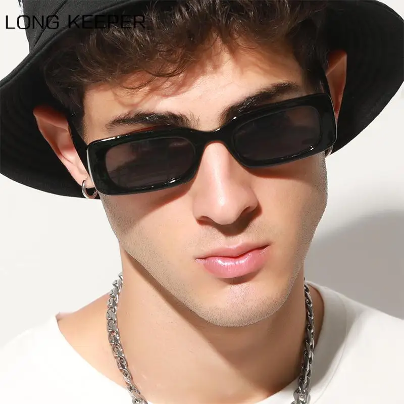 

Long Keeper Fashion Rectangle Sunglasses Women Men Vintage Small Eyewear Female Luxury Brand High Quality Sun Glasses UV 400