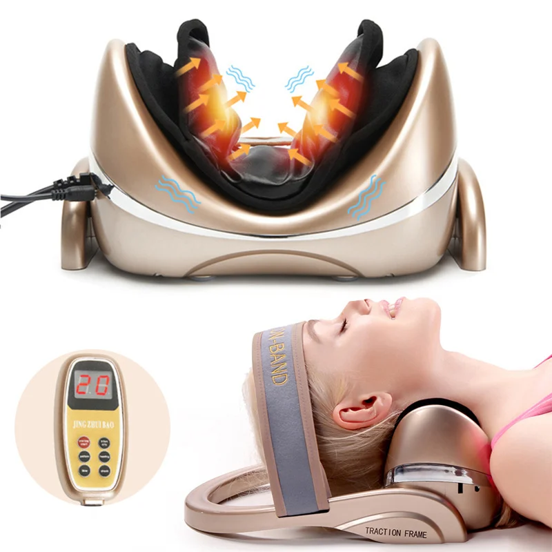 

Electric Airbag Neck Massager Infrared Heating Vibration Cervical Stretche Spine Shoulder Support Pain Relief Neck Traction Tool