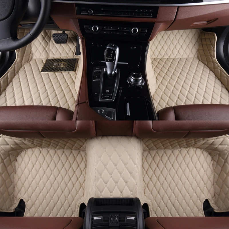 

Прочный кожаный красочный автомобильный напольный коврик на заказ для Aston Martin Rapide 2010-2020, аксессуары для автомобильного ковра, внутренние детали