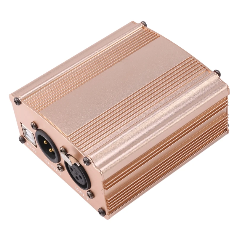 

48V Usb Phantom Power Supply Usb2.0 Cable Dual Plug Microphone Cable For Mini Microphone Condenser Recording Equipment