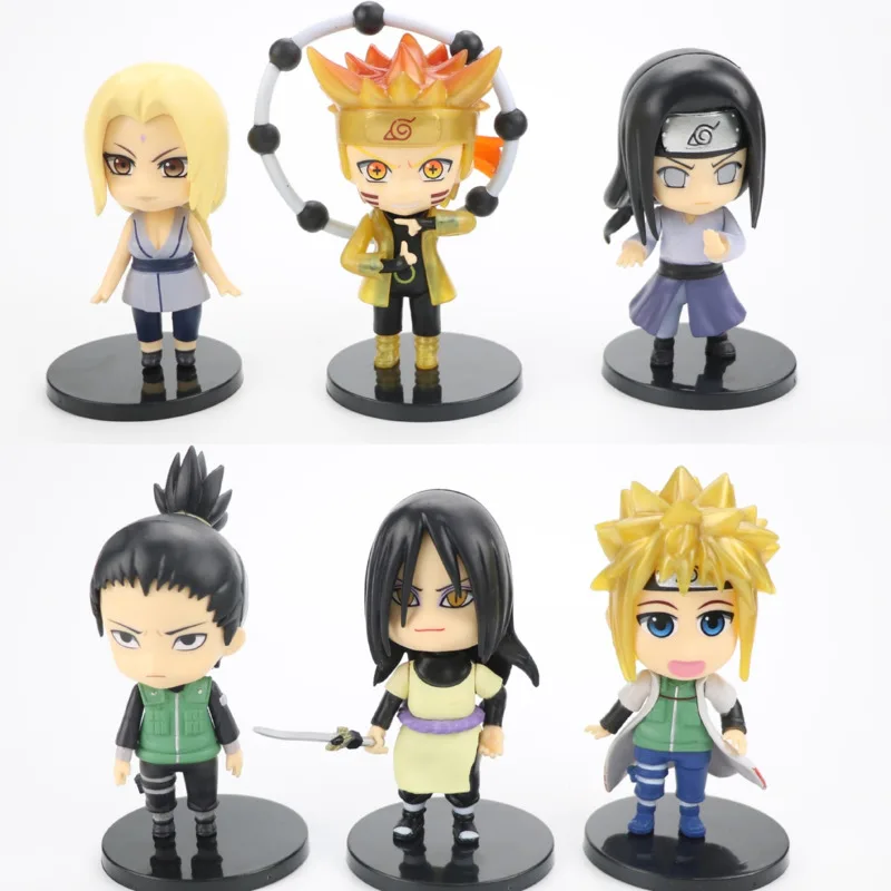 

Animation Naruto Shippuden Anime Action Figure GK Uzumaki Naruto Doll Tsunade Model 10cm PVC Hyuga Neji Toys For Children Gift