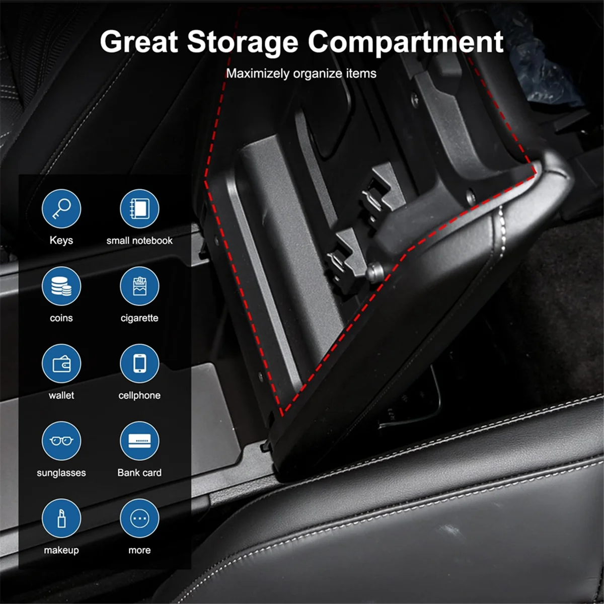 Подлокотник скрытый ящик для хранения Nissan Pathfinder 2022 2023 2024 органайзер центральной