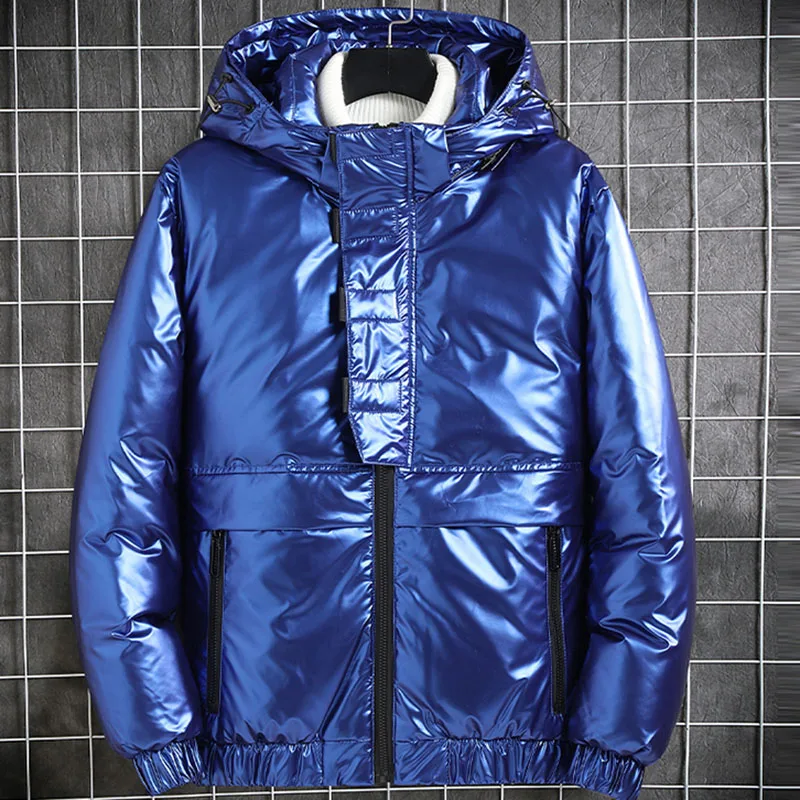 Men's White Duck Down Jacket Warm Hooded Thick Puffer Jacket Coat 2021 Male Casual Windbreaker Overcoat Thermal Winter Parka Men
