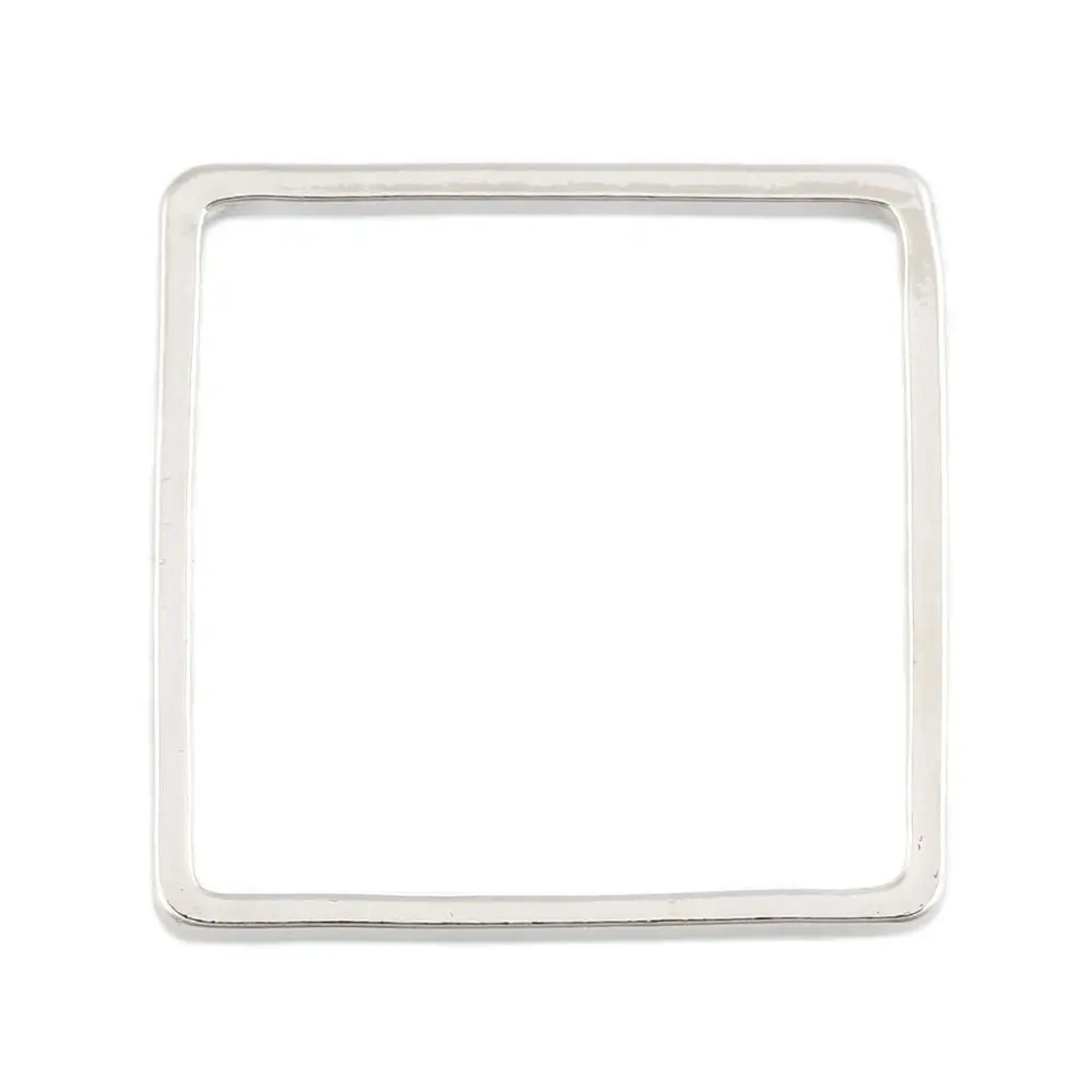 DoreenBeads Модные цинковый сплав разъемы квадратный Геометрический стиль розовое