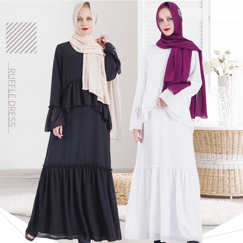 

Шифоновый Дубай, Турция, кафтан, мусульманские Абайи, платья для женщин, повседневный халат, мусульманская одежда, имитация двух частей, длинное платье, кимоно, пальто
