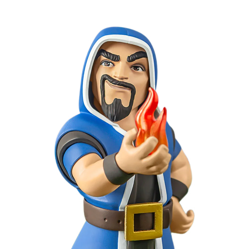 

Supercell 11Cm Clash Royale Anime Game Characters Figure Flame Wizard Victory Series Soldier Doll Ornaments Model Garage Kit Toy