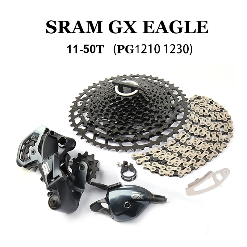 

2021 SRAM 1X12 Speed MTB Bicycle Groupset Kit GX Eagle Shifter Lever Trigger Rear Derailleur Cassette 11-50T PG1210 PG1230 Chain