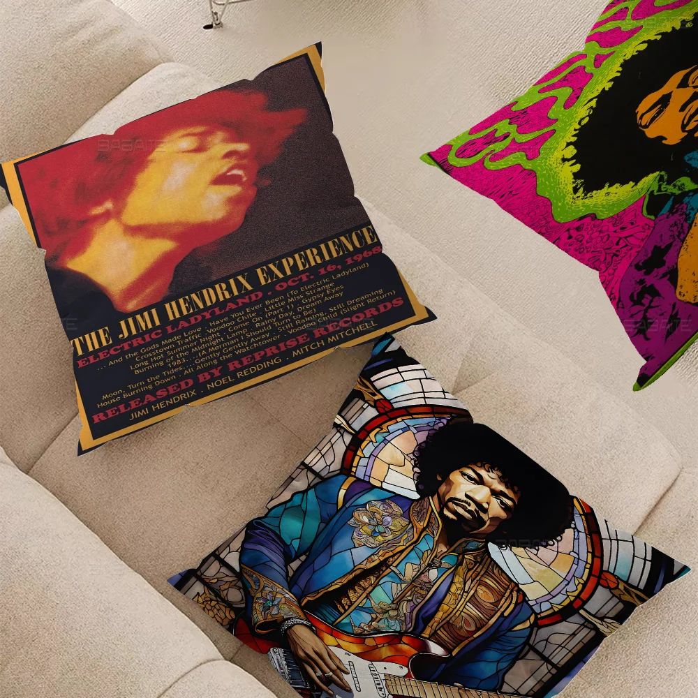 SINGER J-JIMI H-HENDRIX Pillowcases Home Bedding Decorative Pillow Cover Wedding Super Soft Case