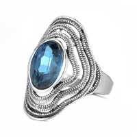 upscale fashion jewelry pattern design inlaid with austrian rhinestone ring for women exquisite female jewelry wholesale