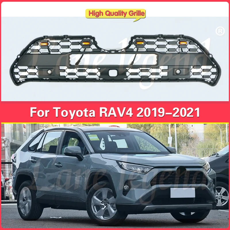 Решетка для TOYOTA RAV4 2019 2020 2021 2022 Приключения версия TRD гриль с модифицированной