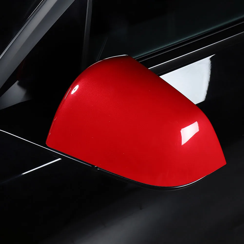 

For Tesla Model Y Black Replacement Black Side Rearview Mirror Cover Caps Shell for Car Exterior Accessories