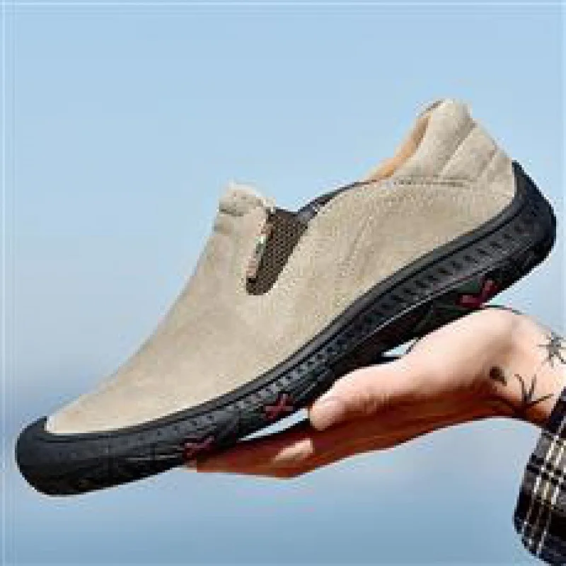 

Men's Leather Shoes Breathable Genuine Leather Fashion Shoes Casual Shoes 2023 Spring New Men's Boys Peas Shoes