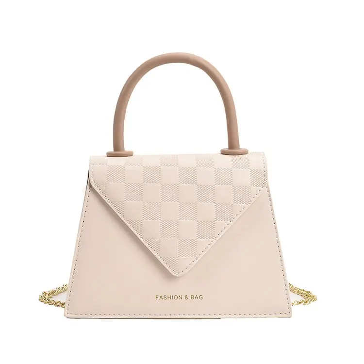 

2022 summer new universal women's bag PU embossed zipper small square bag PU leather messenger bag messenger