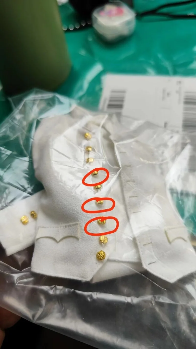 Модель QOM-1031 1/6 брюк-рубашки для французской императорской защиты 12 дюймов