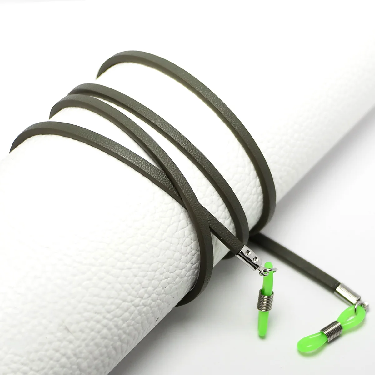 Темно-зеленая мягкая кожаная веревка для очков веревка-цепочка солнцезащитных