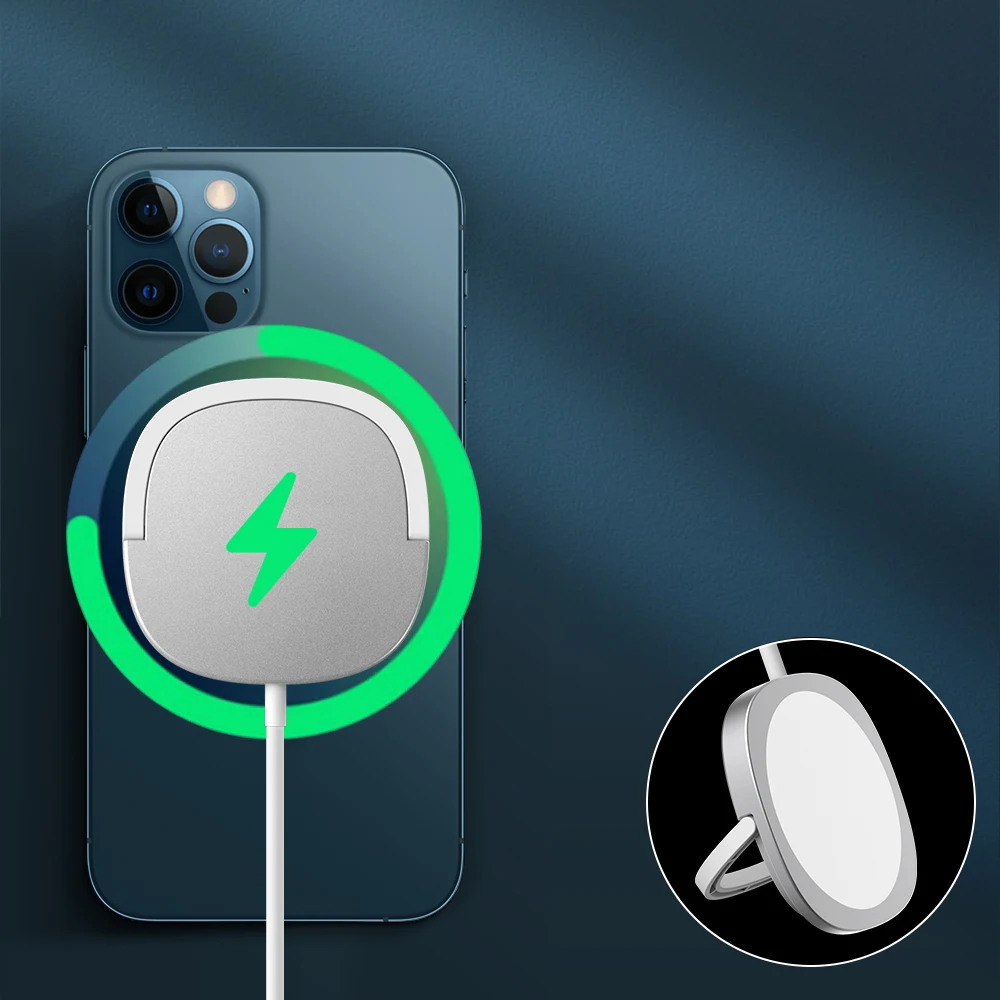 apple 15w magsafe wireless chargers fast charging type c for 13 12 11 pro max mini 8 plus xr x xs max se phone charger original free global shipping