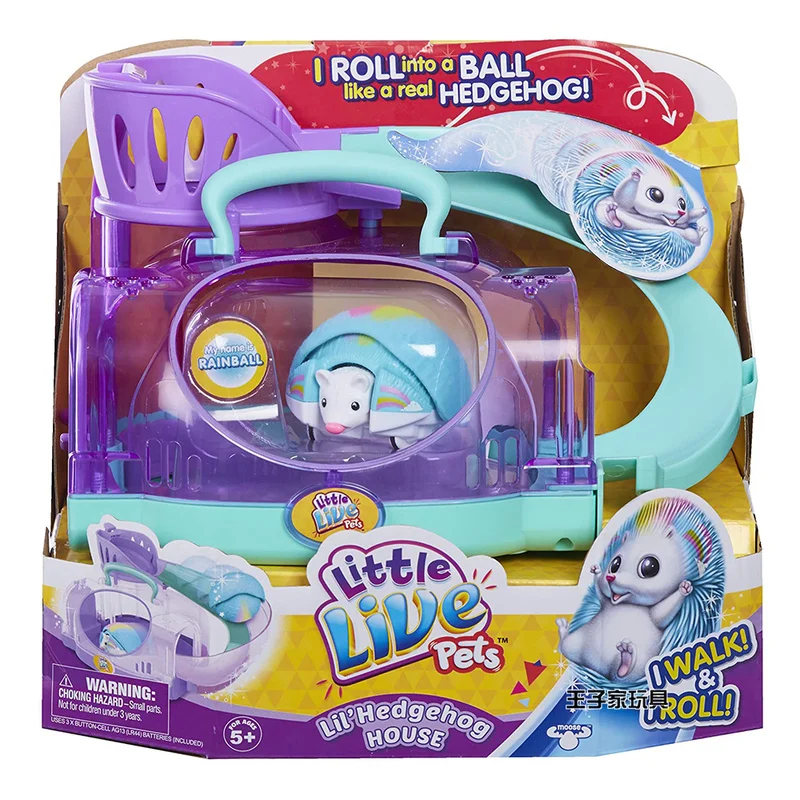 

Genuine Little Live Figure Electric Simulation Pet Cute Hedgehog Ornaments Accessories Pretend Play Children Toy Present