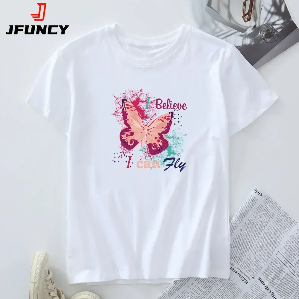 Футболка из 100% хлопка женские футболки больших размеров с короткими рукавами