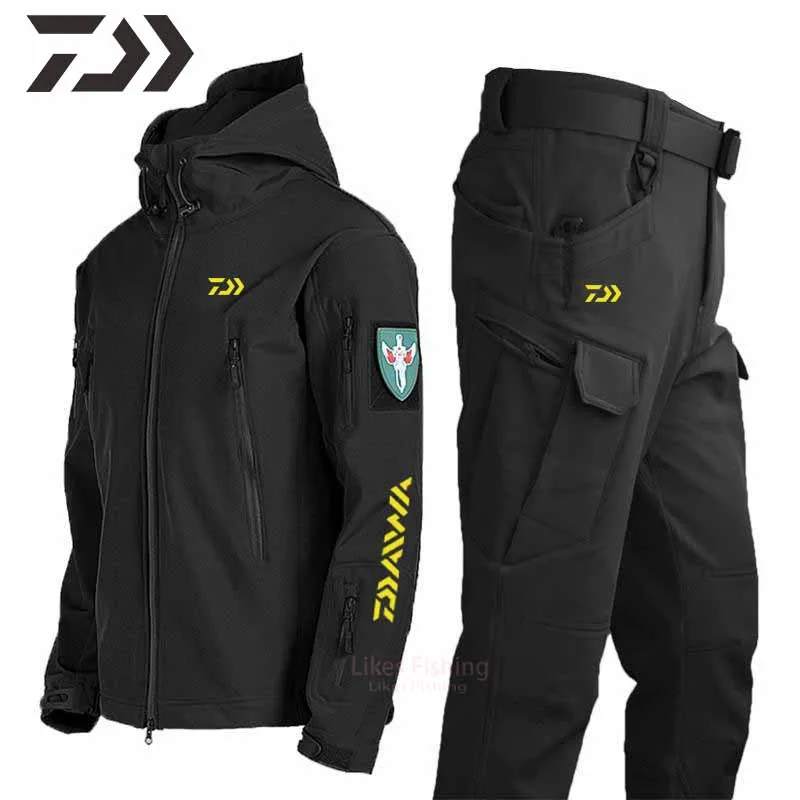 

Зимний рыболовный костюм, водонепроницаемая рыболовная куртка, Мужская одежда для рыбалки, плотные рыболовные штаны, водонепроницаемые те...